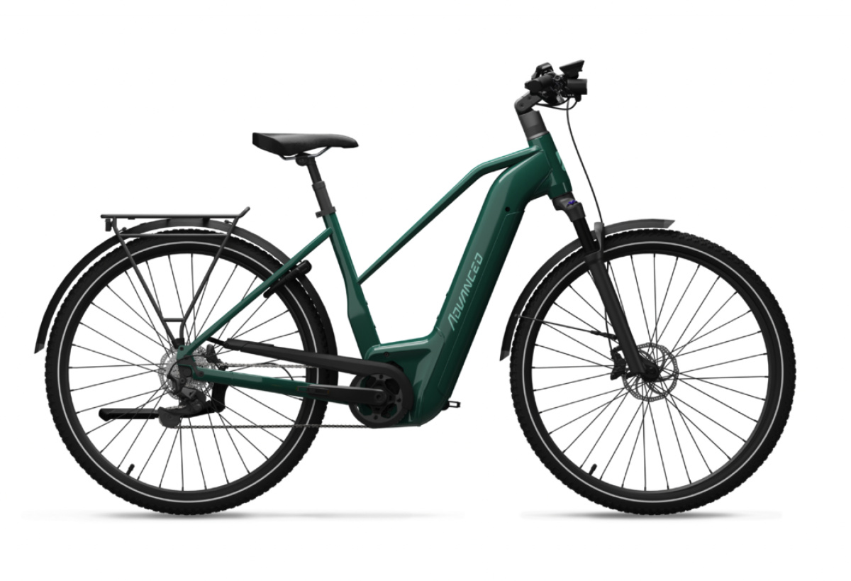 Advanced Ebike Das Original TREKKING Pro Wave 50 CX 85 / 750 Wh / Intuvia 10 Dames Verdigris Green Glossy 50cm 2023