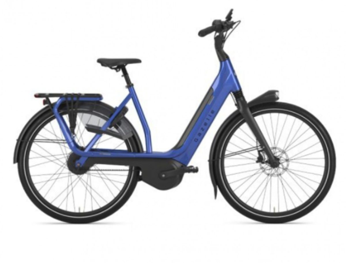 GAZELLE Avignon HMB Belt Test e-bike Dames Tropical Blue Glans 53cm 2023