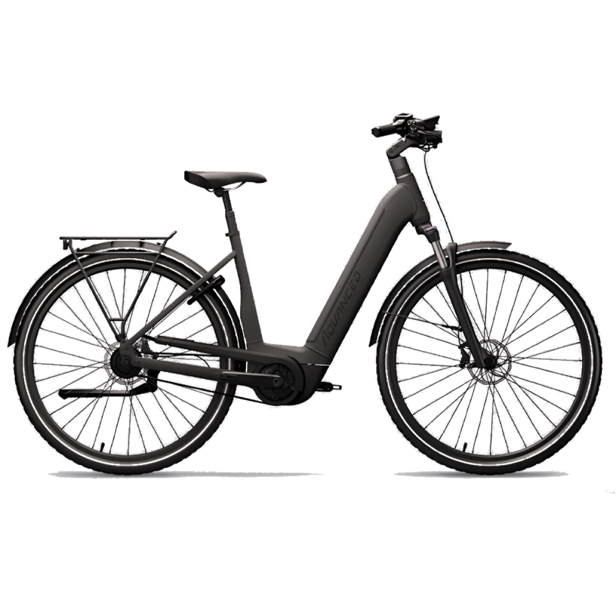 Advanced Ebike Das Original TOUR Pro Wave 45 Perf. 75 / 625 Wh / Kiox 300 / E Dames Graphite Black Matt 45cm 2023
