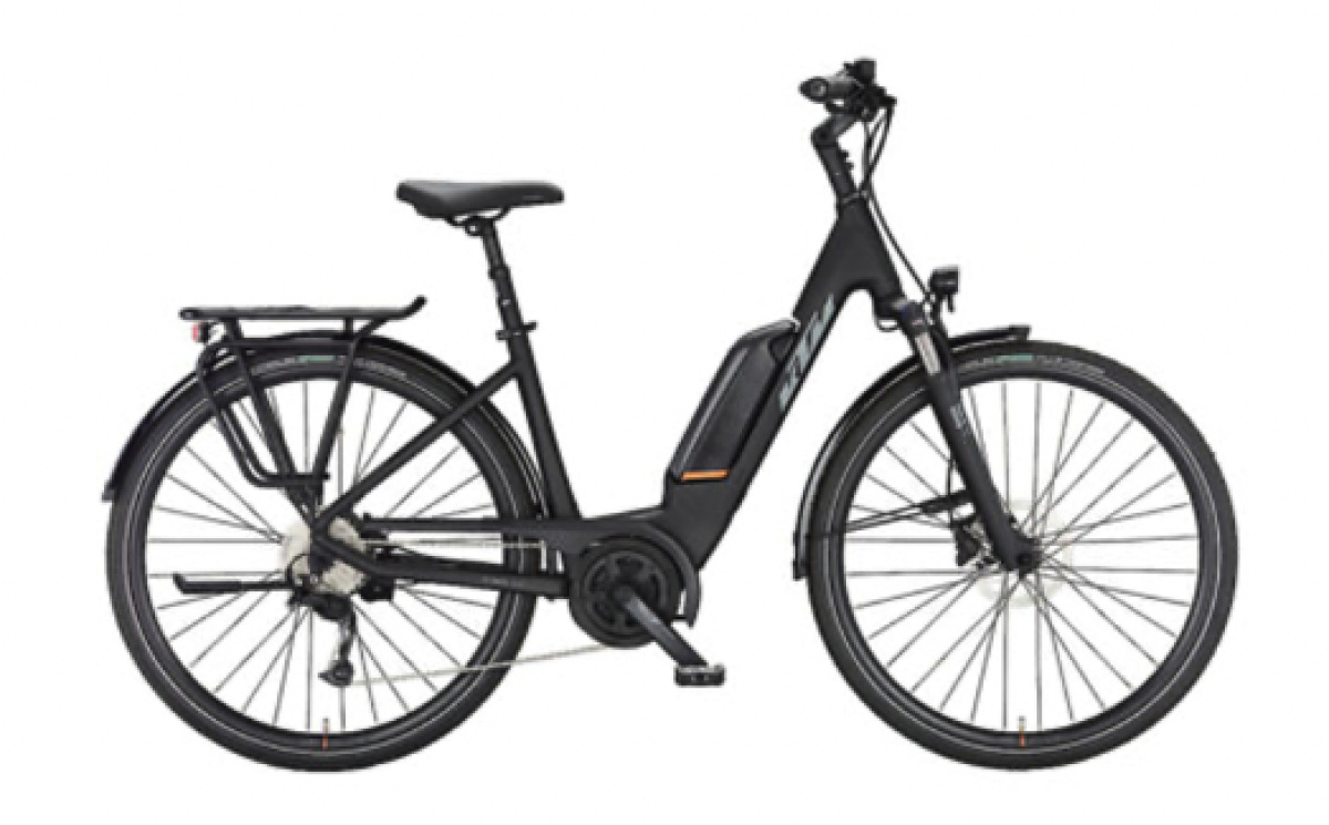 KTM Macina Fun A510 Dames Black Matt (Grey+Orange) 46cm 2023
