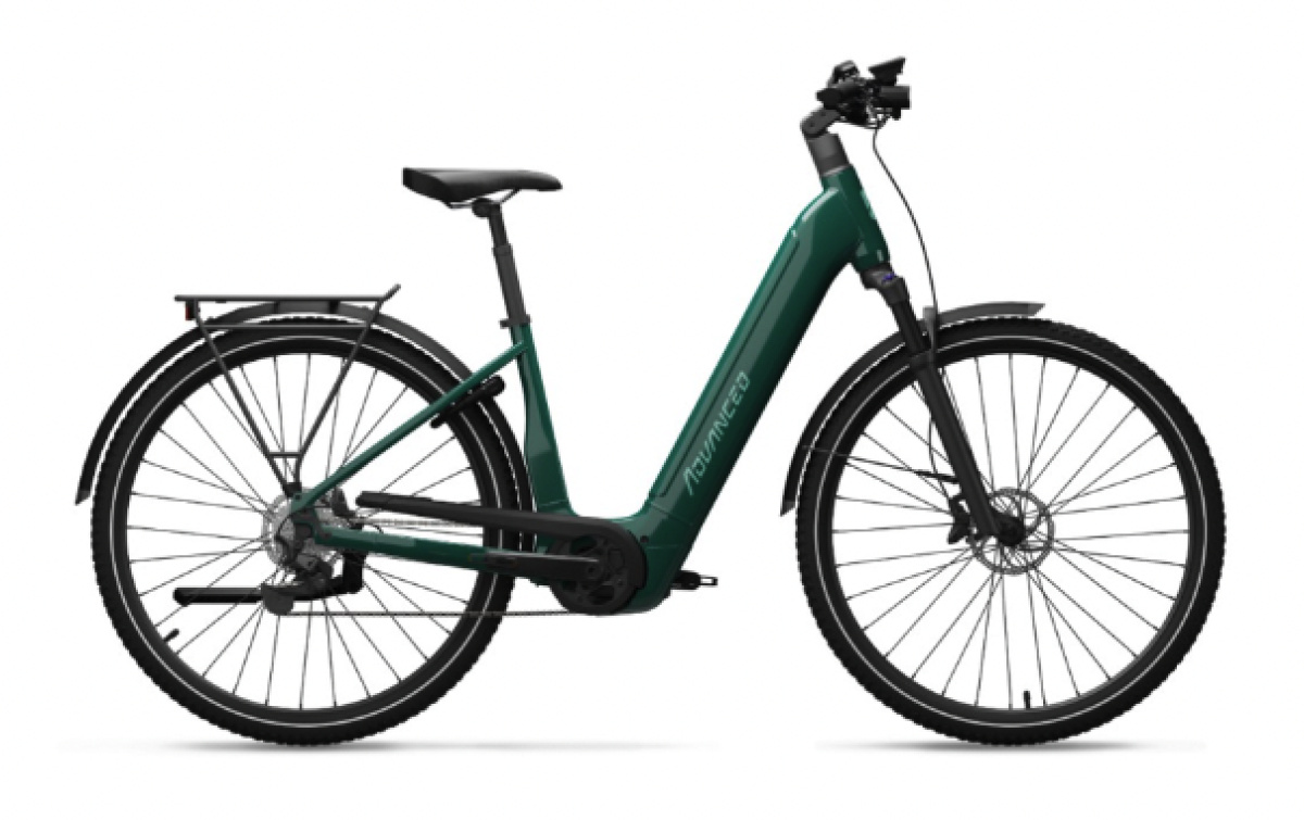 Advanced Ebike Das Original TREKKING Pro Wave 45 CX 85 / 750 Wh / Intuvia 10 Dames Verdigris Green Glossy 45cm 2023
