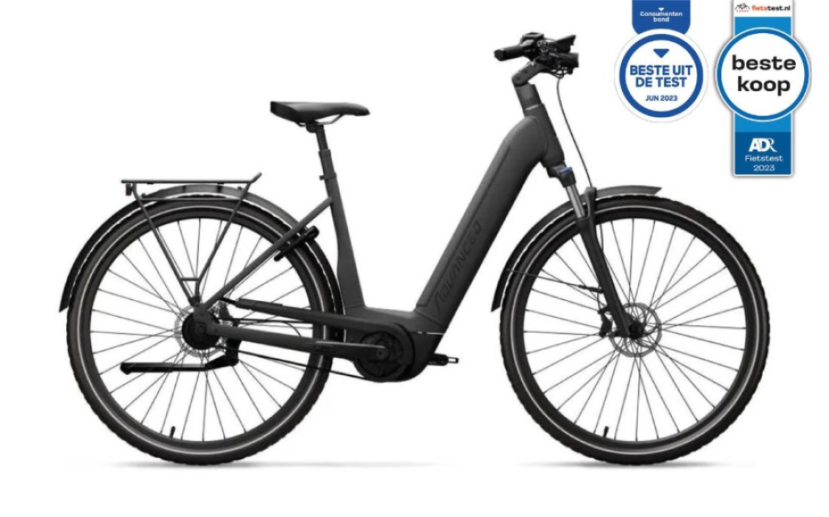 Advanced Ebike Das Original TOUR Pro Wave 50 Perf. 75 / 625 Wh / Kiox 300 / 5 Dames Graphite Black Matt 50cm 2023