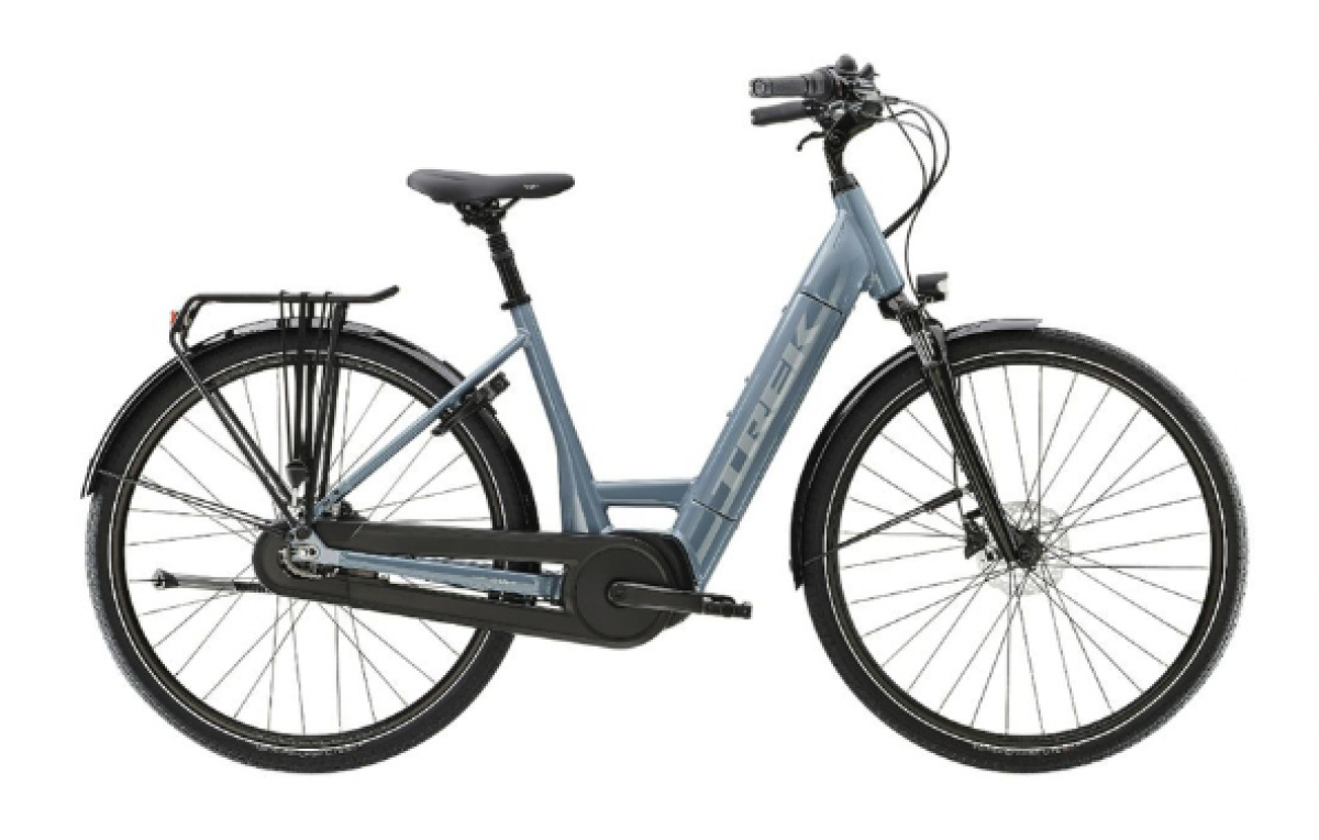 TREK District+ 3 Lowstep 500 Wh Dames BATTLESHIP BLUE S 44cm S 2023