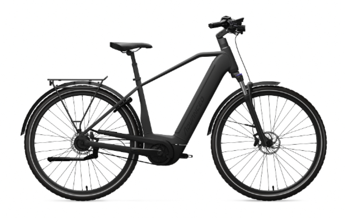 Advanced Ebike Das Original TOUR Pro Diamant 55 Perf. 75 / 625 Wh / Kiox 300 Heren Graphite Black Matt 55cm 2023