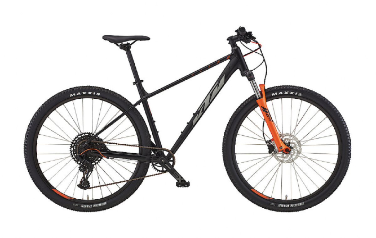 KTM Ultra Fun Heren Black Matt (Grey+Orange) 43cm M 2023