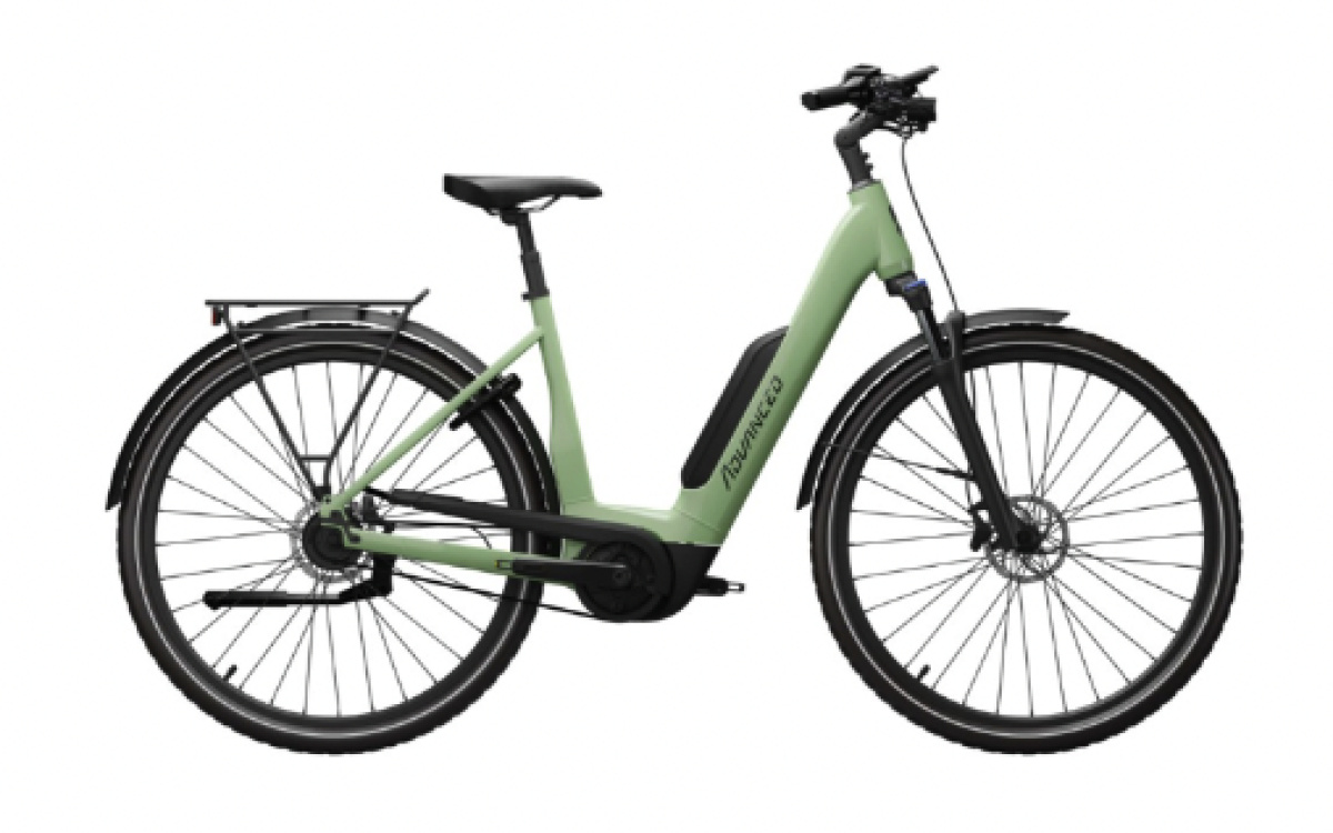 Advanced Ebike Das Original TOUR Plus Wave 45 Perf. 50 / 545 Wh / Intuvia 100 Dames Basil Green Glossy 45cm 2023