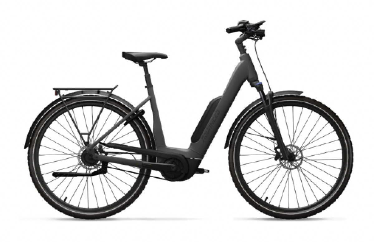 Advanced Ebike Das Original TOUR Plus Wave 45 Perf. 50 / 545 Wh / Intuvia 100 Dames Coal Grey Matt 45cm 2023